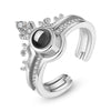 100 Languages Love Crown Ring - DivinityCharm