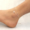 SIMPLE HEART ANKLET - DivinityCharm