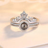 100 Languages Love Crown Ring - DivinityCharm